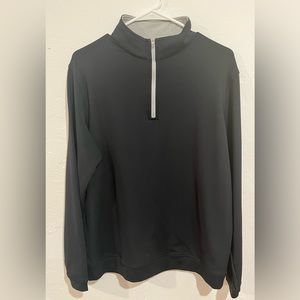Peter Millar Men’s Perth Performance Medium Quarter-Zip Black Jacket